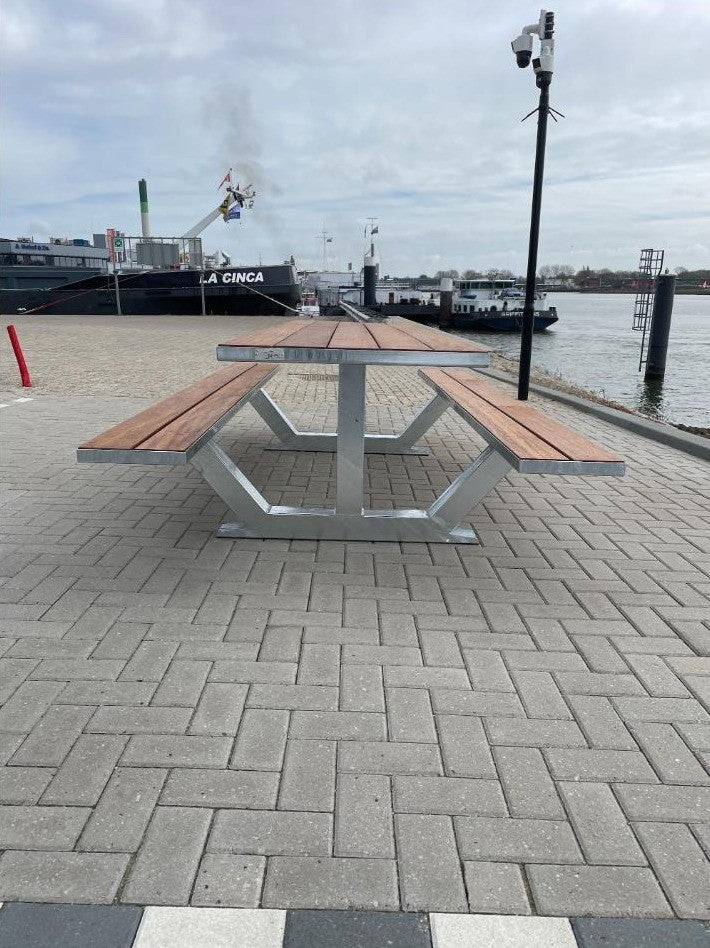 Picknicktafel Anker 3, 300 cm, hardhout, verzinkt