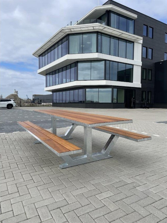 Picknicktafel Anker 3, 300 cm, hardhout, verzinkt