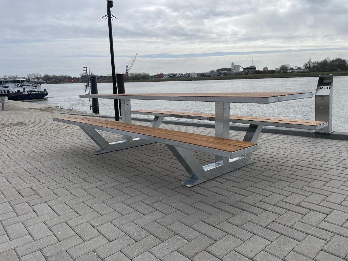 Picknicktafel Anker 3, 300 cm, hardhout, verzinkt