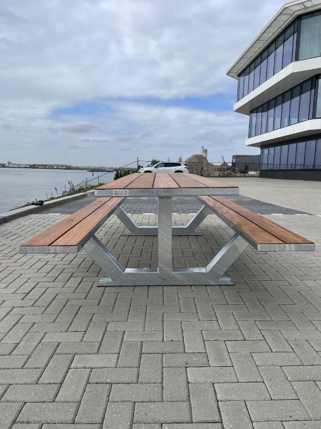 Picknicktafel Anker 3, 300 cm, hardhout, verzinkt