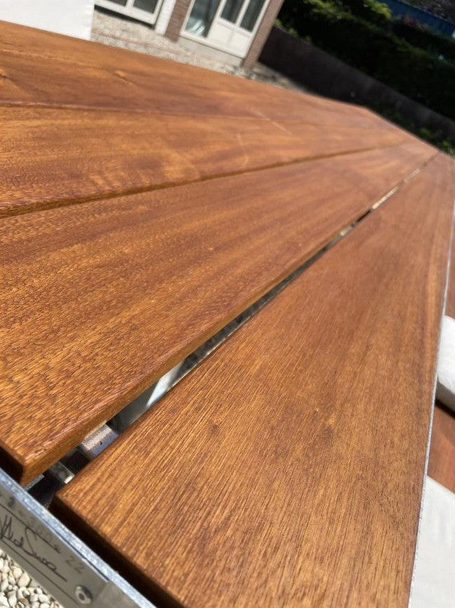 Picknicktafel Anker 3, 360 cm, hardhout, verzinkt