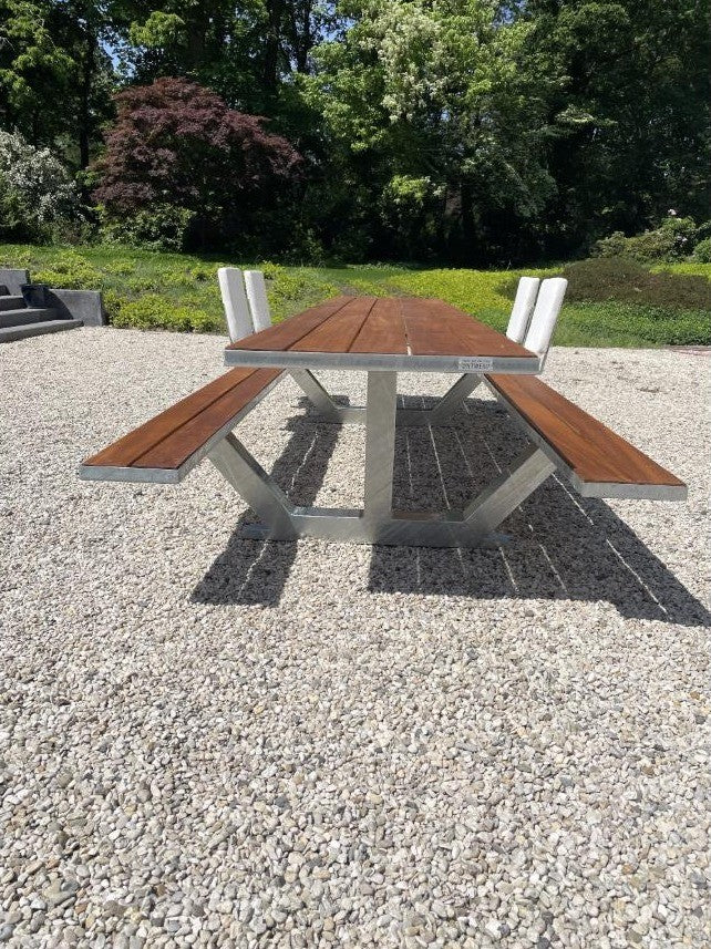 Picknicktafel Anker 3, 360 cm, hardhout, verzinkt